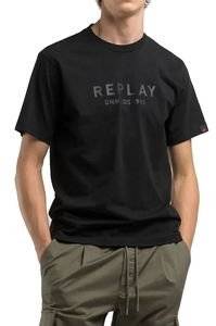 T-SHIRT REPLAY WITH LETTERING PRINT M3043 .000.2660 098 