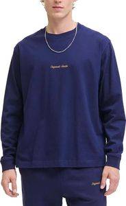 ΜΠΛΟΥΖΑ ΜΑΚΡΥΜΑΝΙΚΗ JACK & JONES JORNORREBRO EMB 12282895 ΣΚΟΥΡΟ ΜΠΛΕ
