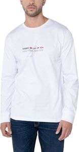 ΜΠΛΟΥΖΑ ΜΑΚΡΥΜΑΝΙΚΗ NAUTICA N1T04095 908 ΛΕΥΚΟ