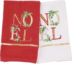 DAS HOME CHRISTMAS  0813 RED/WHITE 30X50CM 2