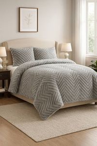 ��������������� ����� NAF NAF FUR ZIG DOUBLE GREY 220X240CM