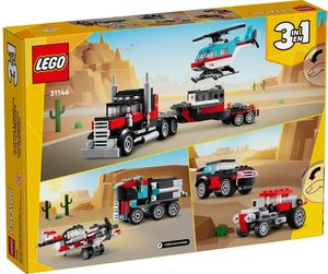 LEGO CREATOR FLATBED TRUCK WITH HELICOPTER [31146]