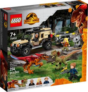 LEGO JURASSIC WORLD PYRORAPTOR & DILOPHOSAURUS TRANSPORT [76951]