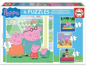 EDUCA PUZZLES 4 PEPPA 6-9-12-16 [.015.918]