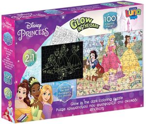 PUZZLE LUNA GLOW IN THE DARK PRINCESS 100