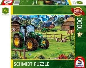 ALPINE PASTURE WITH TRACTOR - JOHN DEERE SCHMIDT 1000 �������� [58535]