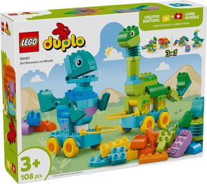 LEGO DUPLO 3IN1 DINOSAURS ON WHEELS [10451]