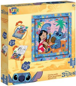 ���� ������� LUNA TOYS DISNEY STITCH 2 �� 1 ����������� 2 ����� 64 ��X