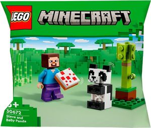 LEGO MINECRAFT STEVE MIT BABY-PANDA [30672]