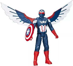 MARVEL HASBRO  CAPTAIN AMERICA BRAVE NEW WORLD - TITAN HEROES CAPTAIN AMERICA DELUXE TITAN FIGURE