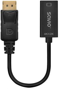 SAVIO AK-62 DISPLAYPORT(M)-HDMI(F)4K ADAPTER