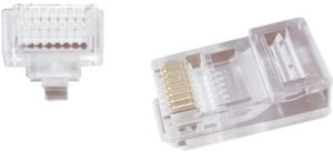 CABLEXPERT UNIVERSAL PASS-THROUGH MODULAR UTP PLUG 8P8C 50 PCS PER BAG