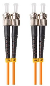 LANBERG FIBER OPTIC PATCHCORD MM ST/UPC-ST/UPC DUPLEX LSZH OM2 50/125 3.0MM 10M ORANGE