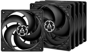 ARCTIC P12 PWM PST FAN 120MM VALUE PACK BLACK/BLACK