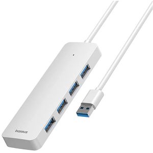 BASEUS ULTRAJOY SERIES 4X USB 3.0 HUB LITE 15CM MOON WHITE