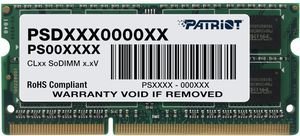 RAM PATRIOT PSD34G16002S 4GB SO-DIMM SIGNATURE DDR3 PC3-12800 1600MHZ