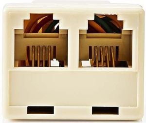 NEDIS TCGP90990IV TELECOM SPLITTER RJ11 FEMALE - 2X RJ11 FEMALE IVORY