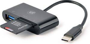 LAMTECH TYPE-C CARD READER BLACK LAM112457