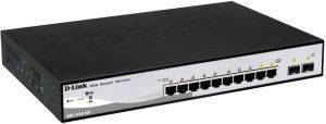 D-LINK DGS-1210-10P 10-PORT GIGABIT SMART SWITCH WITH 2 COMBO SFP PORTS