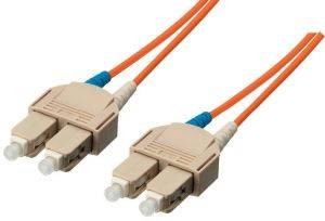 EQUIP 253313 FIBER OPTIC PATCHCABLE SC-SC DUPLEX MM 50/125 OM2 ORANGE LSOH 3M