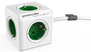 ALLOCACOC POWERCUBE EXTENDED INCL. 1.5M CABLE GREEN TYPE F