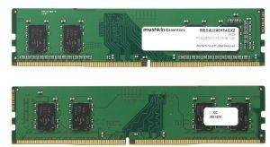 RAM MUSHKIN MES4U240HF4GX2 8GB (2X4GB) DDR4 2400MHZ ESSENTIALS SERIES DUAL KIT