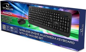 ESPERANZA TK109 AKRON WIRELESS SET 2.4GHZ KEYBOARD WITH 3D MOUSE