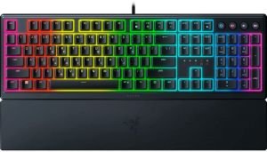 RAZER ORNATA V3 GAMING KEYBOARD - LOW PROFILE MECHA-MEMBRANE SWITCHES - SPLIT RESIST - RGB - GR