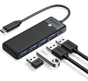 ORICO PAPW4A-C3-015-BK-EP HUB 4IN1 USB A3.0X4