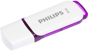 PHILIPS SNOW EDITION 64GB USB 2.0 FLASH DRIVE MAGIC PURPLE FM64FD70B/00