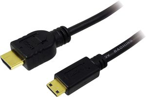 LOGILINK CH0021 HDMI TO MINI HDMI HIGH SPEED WITH ETHERNET V1.4 CABLE 1M BLACK