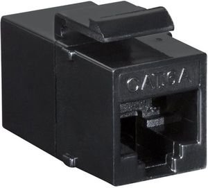 LOGILINK KEYSTONE COUPLER CAT.6A UTP 2XRJ45 BLACK
