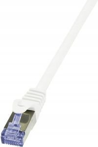 LOGILINK PATCH CABLE CAT.6A S/FTP WHITE  1M, PRIMELINE