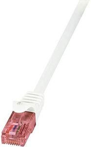 LOGILINK PATCH CABLE CAT.6 U/UTP BC WHITE, 1M PRIMELINE