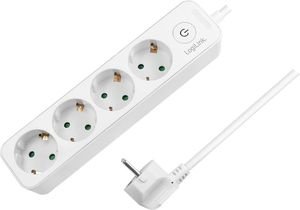 LOGILINK LPS245 SOCKET OUTLET 4-WAY WITH SWITCH 1.5M WHITE