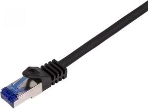 LOGILINK PATCH CABLE CAT.6A S/FTP ULTRAFLEX 3P/GHMT CERTIFIED, BLACK  0.25M