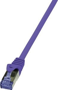 LOGILINK PATCH CABLE CAT.6A S/FTP VIOLET  1M, PRIMELINE