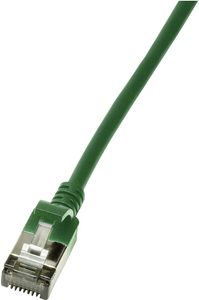 LOGILINK PATCH CABLE CAT.6A TPE SLIMLINE GREEN 3M