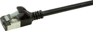 LOGILINK PATCH CABLE CAT.6A TPE SLIMLINE BLACK 5M