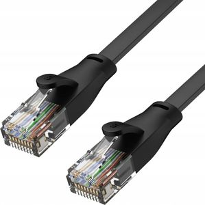 LOGILINK PATCH CABLE FLAT CAT.5E U/UTP, BLACK,  10M