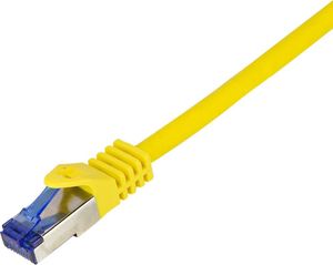 LOGILINK PATCH CABLE CAT.6A S/FTP ULTRAFLEX 3P/GHMT CERTIFIED, YELLOW  0.25M