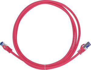 LOGILINK PATCH CABLE CAT.6A S/FTP ULTRAFLEX 3P/GHMT CERTIFIED, RED  0.5M