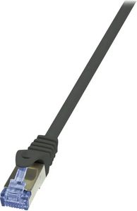 LOGILINK PATCH CABLE WITH CAT.7 BLACK  0,5M