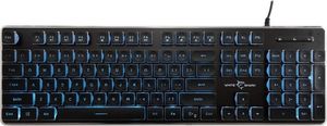 WHITE SHARK LED KEYBOARD GK-003141 TACHI US LAYOUT BLACK TACHI-B-US