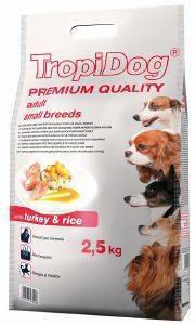 ����� ������ TROPIDOG PREMIUM ADULT SMALL BREEDS ��������� & ���� 2.5KG