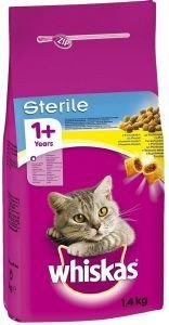  WHISKAS ADULT STERILE  1.4KG