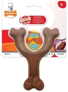 NYLABONE EXTREME CHEW WISHBONE BISON S