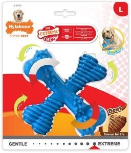 NYLABONE DURA CHEW X BONE BEEF L