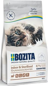   BOZITA INDOOR & STERILISED GRAIN FREE  (400GR)