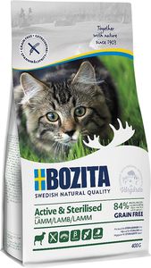   BOZITA ACTIVE & STERILISED GRAIN FREE  (400GR)